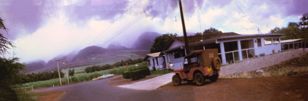 1969 photo of Lahaina Front Street and Ala Moana Rd (Puunoa/Mala area)